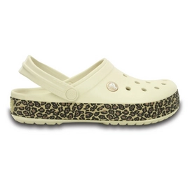 Medizinische Clog Schuhe Crocs Crocband Leopard Clog Gold