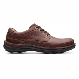 Chaussure à Lacets Clarks Men Nature Three Mahogany Leather-Taille 46