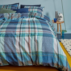 Bettwäsche Oilily Double Check Blue Baumwolle