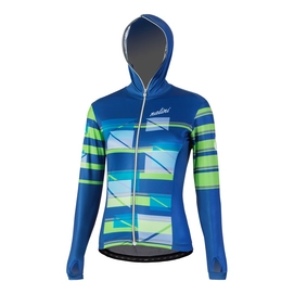 Fietsshirt Nalini Women Affascinante  Blauw/Groen