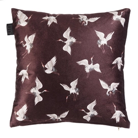 Coussin Décoratif KAAT Amsterdam Gruidae Dark Red (40 x 40 cm)