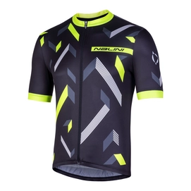 Fietsshirt Nalini Men Discesa 2.0 Zwart Fluo Geel