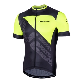 Fietsshirt Nalini Men Vittoria 2.0 Zwart Fluo Geel