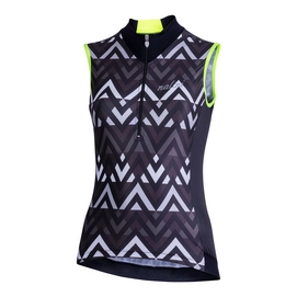 Fietsshirt Nalini Women Elegante 2.0 Zwart Fluo Geel