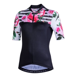 Fietsshirt Nalini Women Moderna 2.0 Zwart Roze Bloem