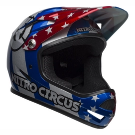 Fietshelm Bell Sanction Red Silver Blue Nitro Circus