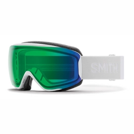 Masque de Ski Smith Moment White Vapor 2021 / Chromapop Everyday Green Mirror