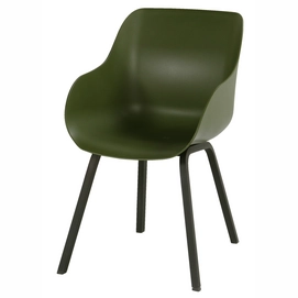 Tuinstoel Hartman Sophie Organic Element Chair Carbon Black Moss Green (set van 2)