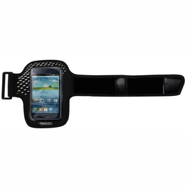 Sport Armband Avento Smartphone Zwart Zilver