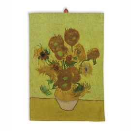 Theedoek Beddinghouse x Van Gogh Museum Sunflower Geel Katoen (50 x 70 cm)