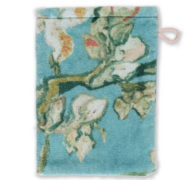 Washandje Beddinghouse x Van Gogh Museum Blossom Blauw Velours (Set van 4)