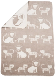 Babydeken David Fussenegger Panda Lion & Leopard Beige