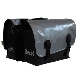 Fietstas Beck Classic Black-Silver Flap
