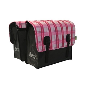 Fietstas Beck Classic Pink Plaid 2