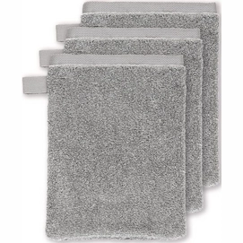 Washandje VT Wonen Groove Antraciet Katoen (Set van 3)