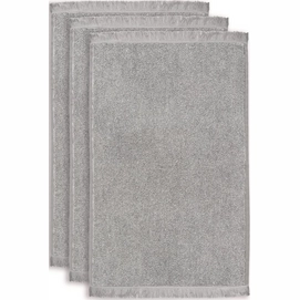 Gästehandtuch VT Wonen Groove Antraciet Katoen (3er Set)