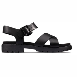 Sandale Clarks Orinoco Strap Black Leather Damen-Schuhgröße 39