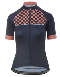 Fietsshirt Giro Women Chrono Sport Midnight Blue Checks