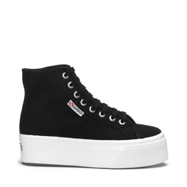 Sneaker Superga 2708 Hi Top Black White Damen-Schuhgröße 37