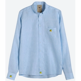 Shirt OAS Men Blue Lemon Linen Shirt