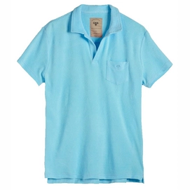 Polo OAS Men Solid Turquoise Terry Shirt-S