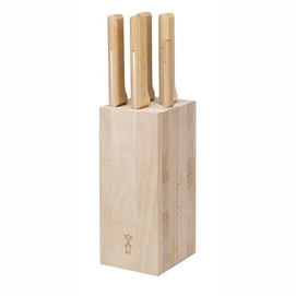 Knife Block  Opinel Parallele Bread Beech Wood (6 pc)