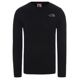 T-Shirt The North Face Hommes L/S Easy Tee TNF Black Zinc Grey