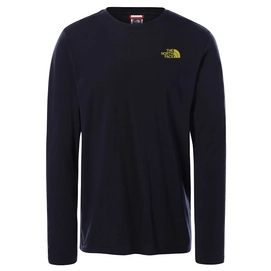T-Shirt The North Face Men L/S Easy Tee Aviator Navy Citronelle Green