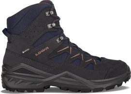 Wanderschuh Lowa Sirkos Evo GTX Mid Navy Brown Herren