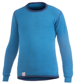 Sous-pull Woolpower Kids Crewneck 200 Light Blue