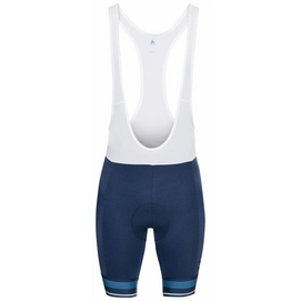 Pantalon de Cyclisme Odlo Homme Tights Short Suspenders Zeroweight Estate Blue Melange