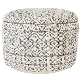 Poef White Label Living Liv Plum