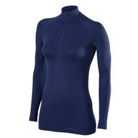 Sous-vêtement thermique Falke Women Maximum Warm Zip Shirt Dark Night Bleu Nuit
