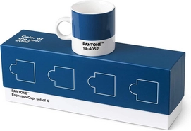 Espressokop Copenhagen Design Pantone Classic Blue 120 ml (4-delig)