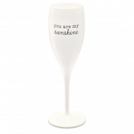 Champagneglas Koziol Cheers No. 1 Sunshine Cotton White (6-Delig)