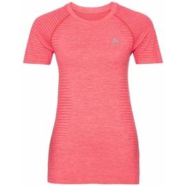 T-shirt de Sport Odlo Women SS Crew Neck Essential Seamless Pink