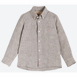 Hemd OAS Brown Flamingo Linen Shirt Kinder