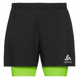 Short de Sport Odlo Men 2 in 1 Shorts Zeroweight 5 Inch Black Lounge Lizard