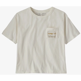 T-Shirt Patagonia 73 Skyline Organic Easy Cut Pocket Tee Women Birch White-L