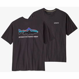 T-shirt Patagonia Homme Home Water Trout Organic Ink Black