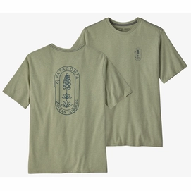 T-Shirt Patagonia Clean Climb Trade Responsibili Tee Men Clean Climb Bloom Salvia Green