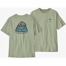 T-Shirt Patagonia Men's Take A Stand Responsibili Tee Bayou Badge Salvia Green