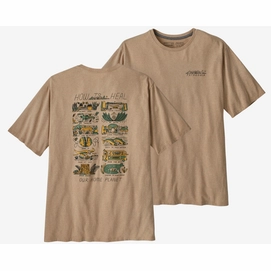 T-Shirt Patagonia Men How To Heal Responsibili Tee Oar Tan '23