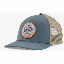Cap Patagonia Unisex Take A Stand Trucker Hat Wild Grizz Plume Grey