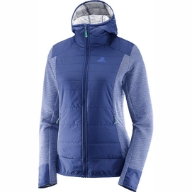 Vest Salomon Right Nice Hybrid Hoodie Women Medieval Blue