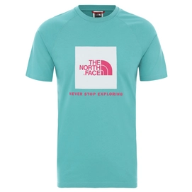 T-Shirt The North Face Men S/S Raglan Red Box Tee Lagoon
