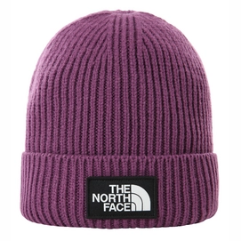 Muts The North Face Logo Box Cuf Beanie Short Pikes Purple