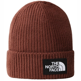 Muts The North Face TNF Logo Box Cuffed Beanie Dark Oak