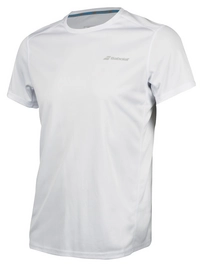 Tennisshirt Babolat Core Flag Club Tee White White Herren
