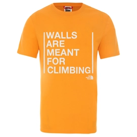 T-Shirt The North Face Men S/S Walls Climb Tee Flame Orange